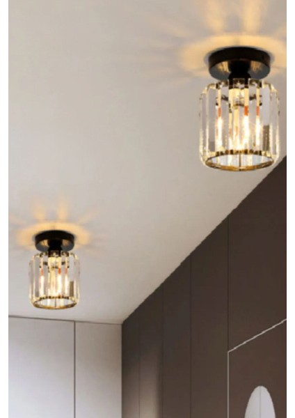 Luxury Siyah Plafonyer Avize