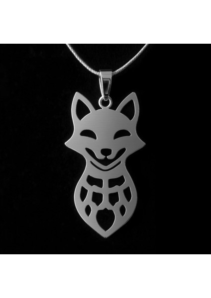 925 Ayar gümüş kolye tilki SM1965