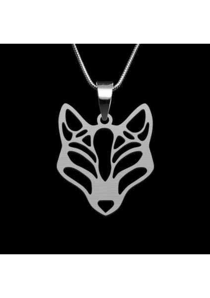 925 Ayar gümüş kolye tilki SM1961