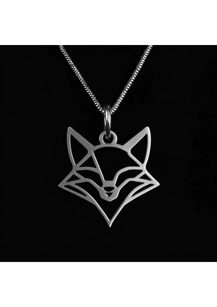 925 Ayar gümüş kolye tilki SM1975