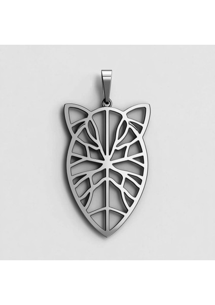 925 Ayar gümüş kolye leopar SM2384