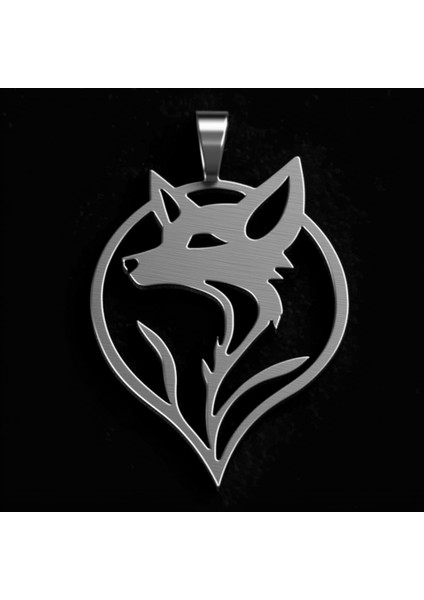 925 Ayar gümüş kolye tilki SM1976