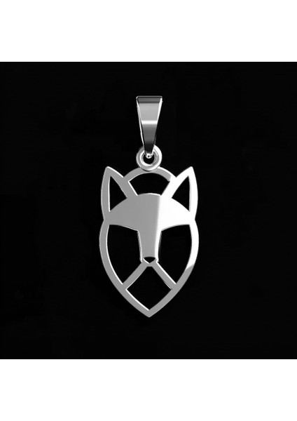 925 Ayar gümüş kolye tilki SM1964