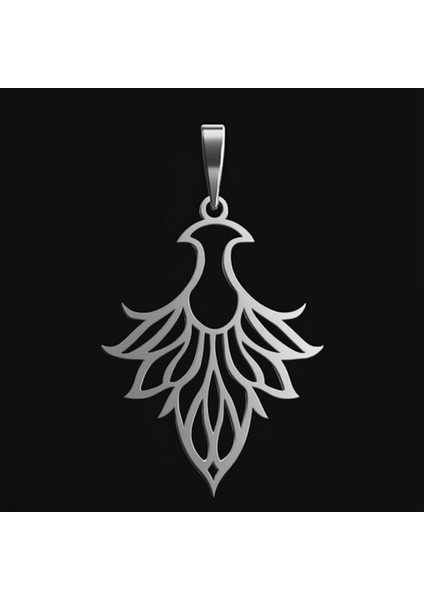 925 Ayar gümüş kolye anka kuşu SM1431