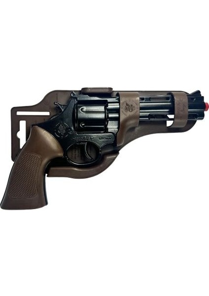 Oyuncak Baretta Silah Kovboy Tabancası 6 (Altı) Patlar Kapsül Mantar Polis Tabanca Full Demir Vip Özel Yapım Ağır Metal 23CM
