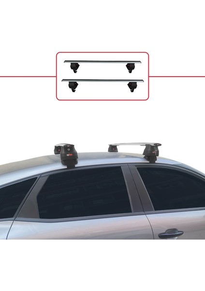 Citroen C4 Iıı (C41) 2020 ve Sonrası ile Uyumlu Ace-4 Ara Atkı Tavan Barı Gri 2 Adet fiyatları