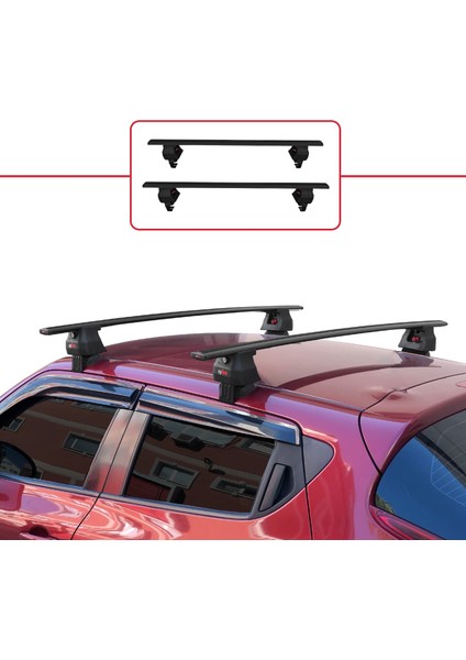 Nissan Juke (F15) 2010-2019 Arası ile Uyumlu Ace-4 Ara Atkı Tavan Barı Siyah 2 Adet fiyatları