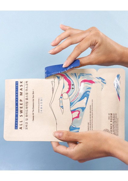 Deep Hydrating Yaprak Maske – Lotus Çiçeği, Hyaluronik Asit ve Beta-Glukan İçerikli Yoğun Nemlendirici Yüz Maskesi