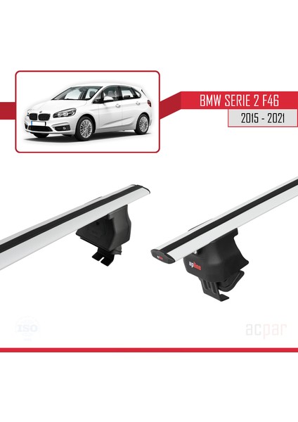 Bmw 2 Serisi (F46) Gran Tourer 2015-2021 Arası ile Uyumlu Ace-4 Ara Atkı Tavan Barı Gri 2 Adet fırsatları