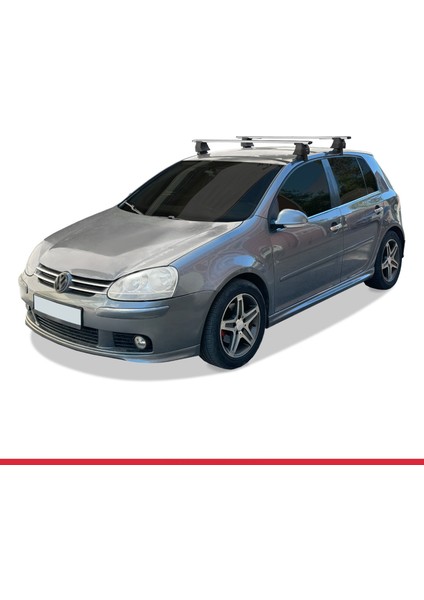 Volkswagen Golf 5 (1k) 2004-2008 Arası ile Uyumlu Ace-4 Ara Atkı Tavan Barı Gri 2 Adet