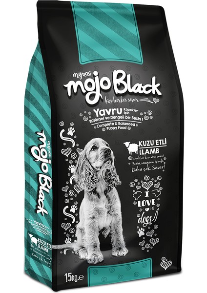 Mojo Black Kuzu Etli Yavru Köpek Maması 15kg