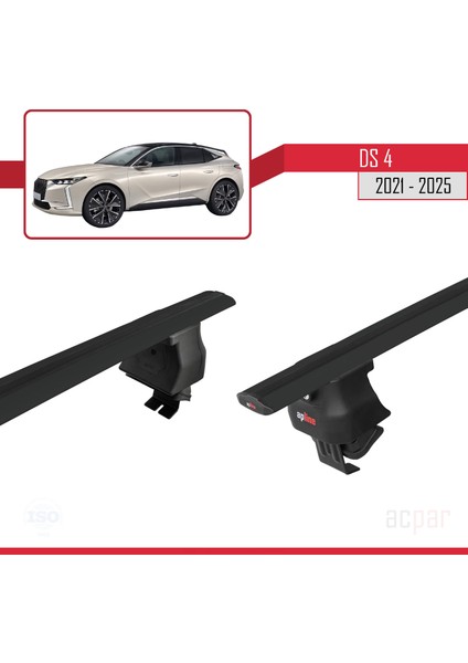 Ds 4 Iı 2021 ve Sonrası ile Uyumlu Ace-4 Ara Atkı Tavan Barı Siyah 2 Adet fırsatları