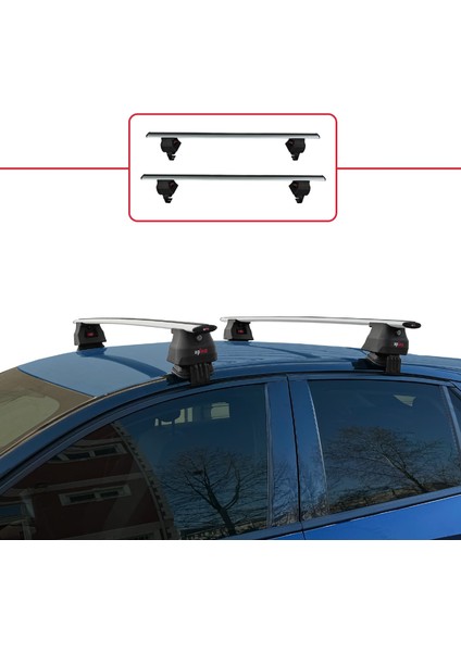 Opel/vauxhall Corsa F 2019 ve Sonrası ile Uyumlu Ace-4 Ara Atkı Tavan Barı Gri 2 Adet fiyatları