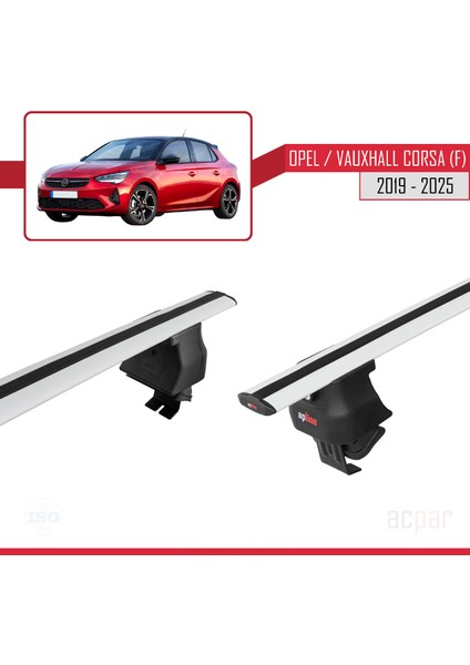 Opel/vauxhall Corsa F 2019 ve Sonrası ile Uyumlu Ace-4 Ara Atkı Tavan Barı Gri 2 Adet indirimleri