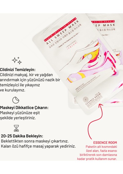Intensive Repair Yaprak Maske – Havyar ve Kolajen İçerikli Onarıcı Yüz Maskesi | Ginseng, Hyaluronik Asit ve Adenozin Destekli fiyatları