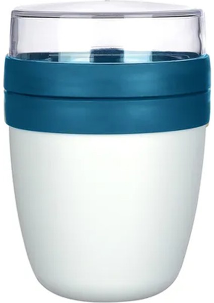 Mixmego Müsli Kabı 650 ml Yoğurt Yulaf Saklama Kabı Beslenme Kabı / Lacivert fiyatları
