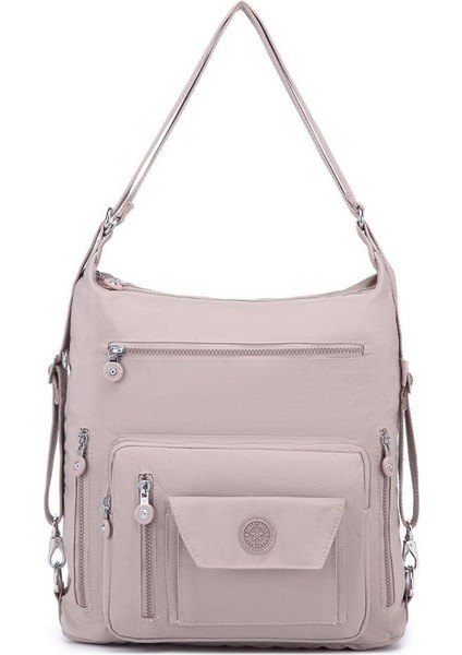 Hem Sırt Hem De Omuz Kadın Çantası Smart Bags 1205 Kum