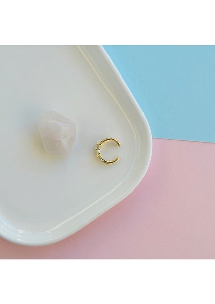 Taşlı Sıralı Earcuff Ince Taşlı Sıkıştırma Kıkırdak Küpesi Delik Gerektirmez Taşlı Minimal Yılan fırsatları