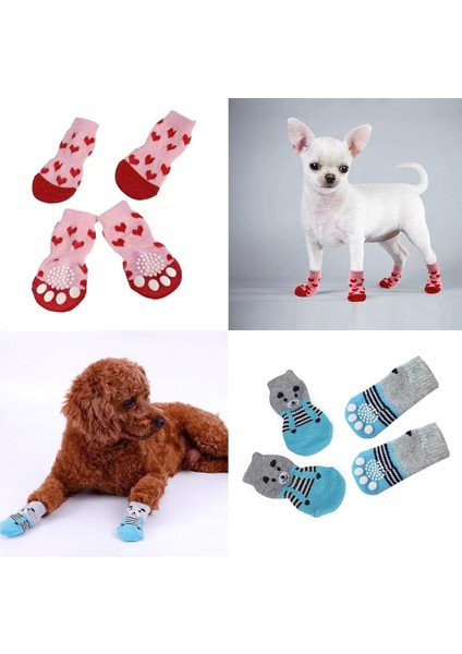 Kedi Köpek Kaydırmaz Örme Çorap