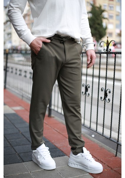 Bel Lastik Ipli Kumaş Jogger