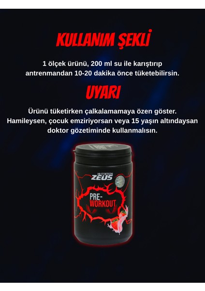Preworkout 305 gr Çilek Aromalı modelleri