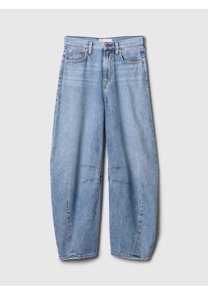 Kadın Mavi High Rise Ultrasoft Horseshoe Jean Pantolon modelleri