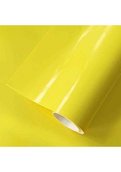 Sarı Renk Kendinden Yapışkanlı Çok Amaçlı Kaplama Folyosu 61 cm x 1 Metre
