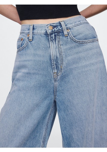 Kadın Mavi High Rise Ultrasoft Horseshoe Jean Pantolon fiyatları