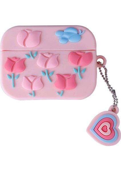Airpods Pro 2 Uyumlu Zore Tpu Kabartma Figürlü Ipli Airbag 37 Silikon KILIF-NO59