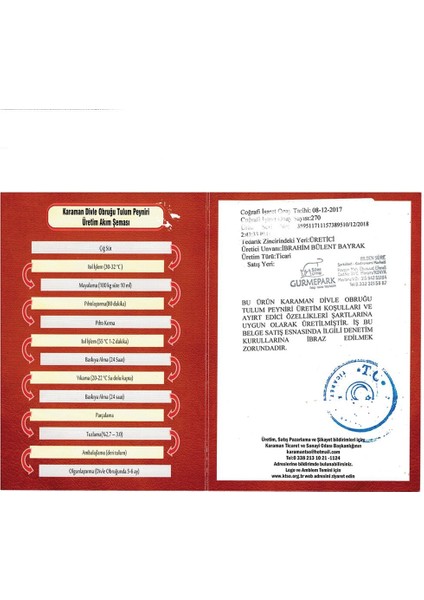 Divle Obruk Tulumu 1 kg