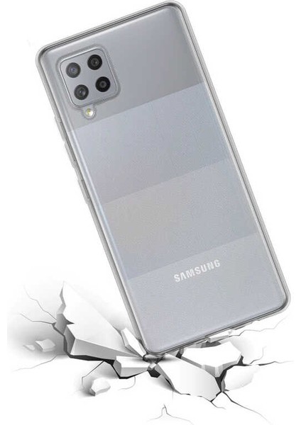 Samsung Galaxy M22 Kılıf Süper Silikon Kapak-Renksiz