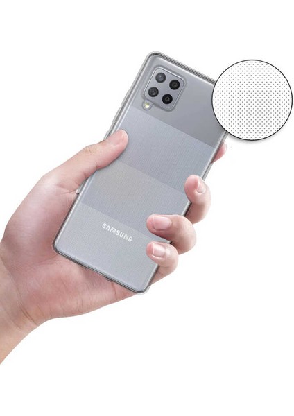 Samsung Galaxy M22 Kılıf Süper Silikon Kapak-Renksiz
