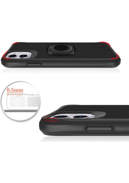 Apple iPhone 11 Uyumlu Timo Kapak-Siyah
