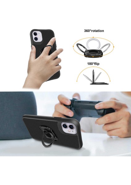 Apple iPhone 11 Uyumlu Timo Kapak-Siyah