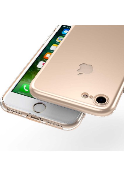 Apple iPhone Se 2022 Uyumlu Kamera Korumalı Süper Silikon Kapak-Renksiz