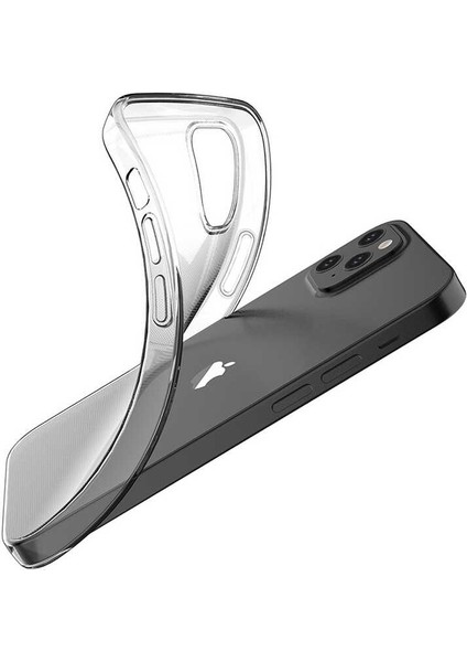 Apple iPhone 12 Mini Uyumlu Süper Silikon Kapak-Renksiz