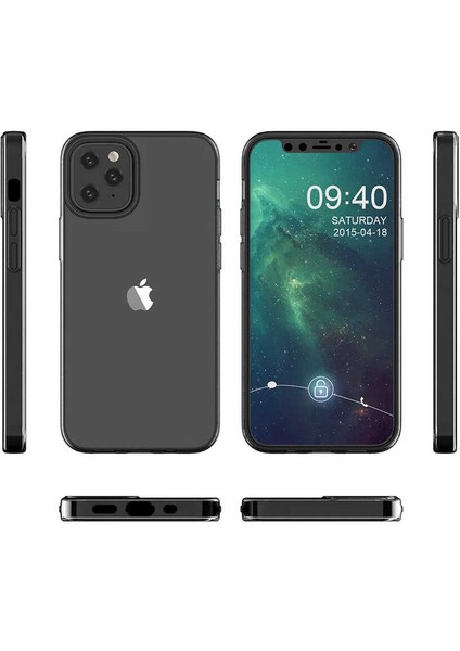 Apple iPhone 12 Mini Uyumlu Süper Silikon Kapak-Renksiz