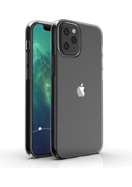 Apple iPhone 12 Mini Uyumlu Süper Silikon Kapak-Renksiz