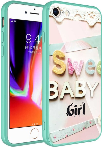 Apple iPhone Se 2020 Uyumlu Kamera Korumalı Desenli Sert Silikon Epoksi Kapak-No5