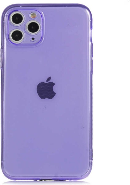 Apple iPhone 11 Pro Uyumlu Mun Silikon-Mor