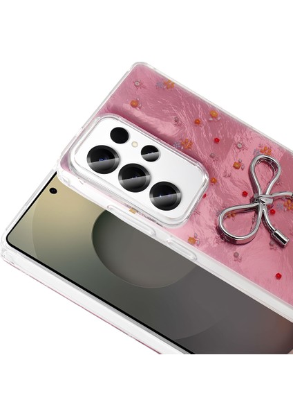 Samsung Galaxy S23 Ultra Kılıf Kamera Korumalı Figürlü Ponti Silikon Kapak - Beyaz
