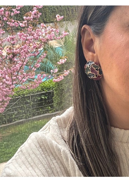 Vintage Renkli Desenli Küpe fırsatları