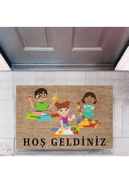 Kapı Önü Paspası Dekoratif Dijital Baskı ÇOCUKLARP-2719