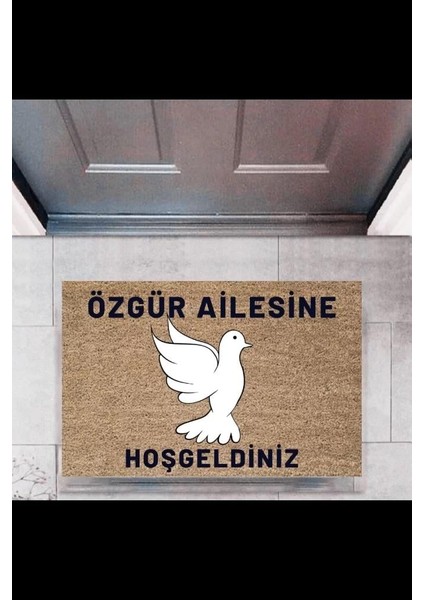 Kapı Önü Paspası Dekoratif Dijital Baskı Kişiye Özel P-2449