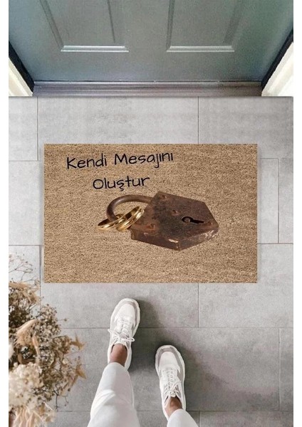 Dijital Baskı Kişiye Özel Iç Kapı Dekorasyon Paspas PS11254