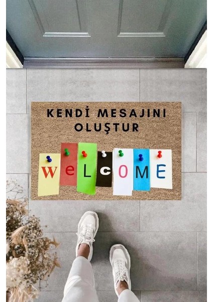 Dijital Baskı Kişiye Özel Iç Kapı Dekorasyon Paspas PS11305 modelleri