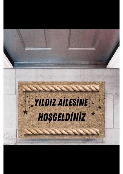 Kapı Önü Paspası Dekoratif Dijital Baskı Kişiye Özel P-2500