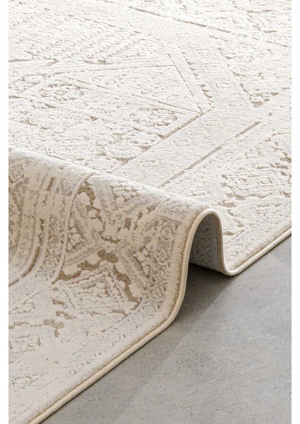 Paradise Krem Bej Halı Modern Dokuma Halı Yumuşak Oturma Odası Salon Çocuk Odası Mutfak Halısı M053A modelleri