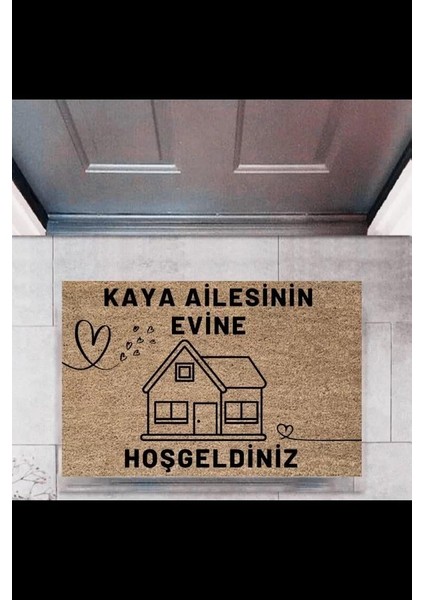 Kapı Önü Paspası Dekoratif Dijital Baskı Kişiye Özel P-2443