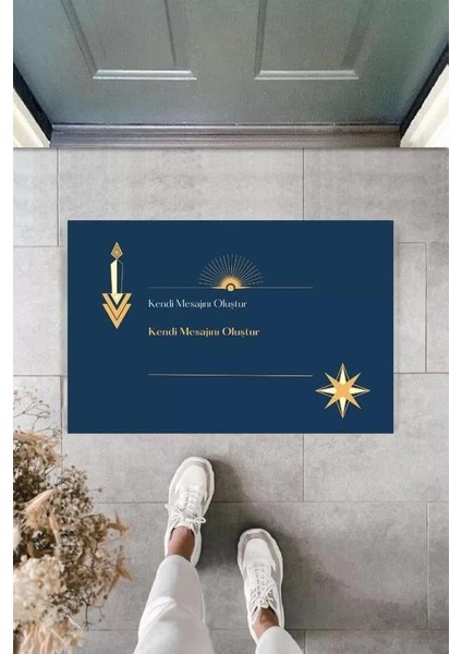 Dijital Baskı Kişiye Özel Iç Kapı Dekorasyon Paspas PS11209